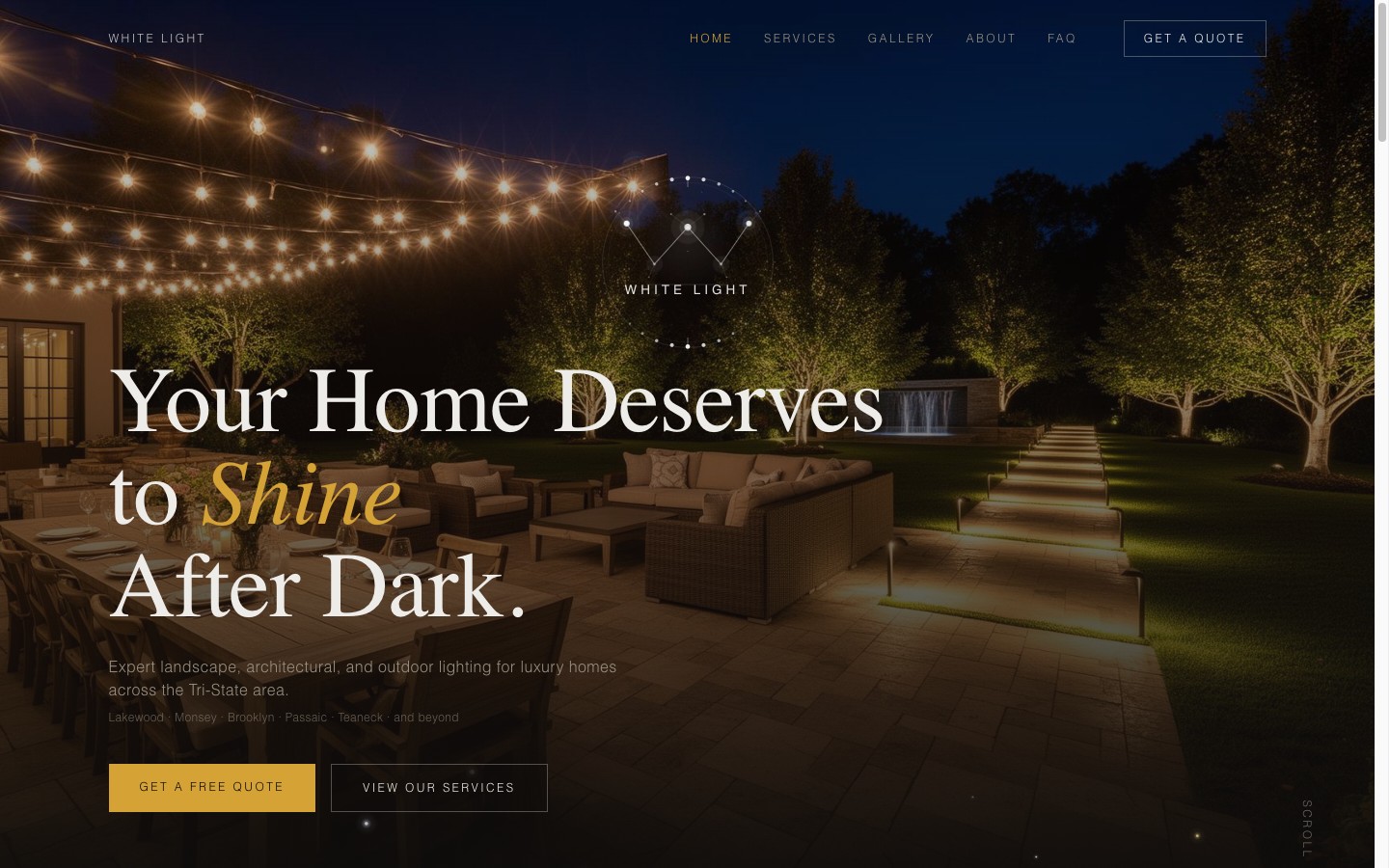 White Light Design website